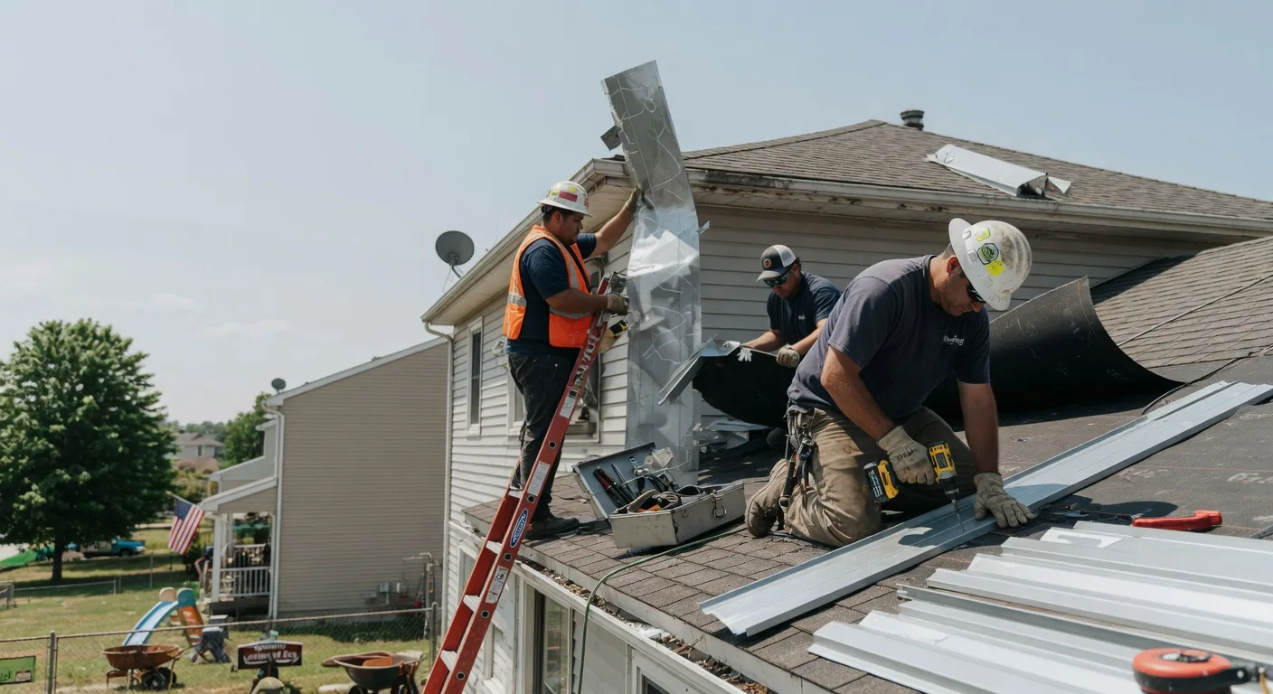 Storm Damage Metal Roof Repair in Hallwood, VA